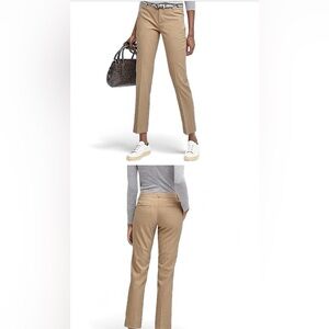 Banana Republic Ryan Slim Straight-Fit Luxe Brushed Twill Dress Pants Khaki Sz 8